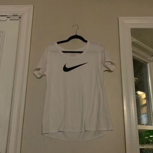 White Nike tee